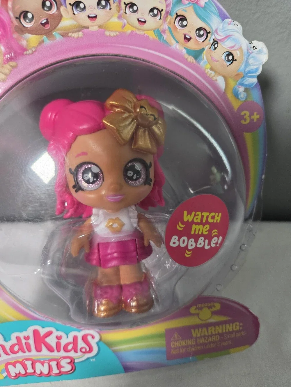 Minis Lippy Lulu Pink Doll with Gold Accents